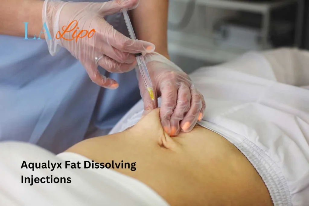 woman having fat dissolving injections Beckton in the stomach