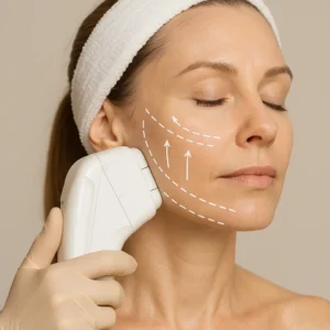 Woman having HI-FU to reduce wrinkles call LA LIPO Beckton Now!