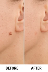 Skin tags removal Beckton before and after