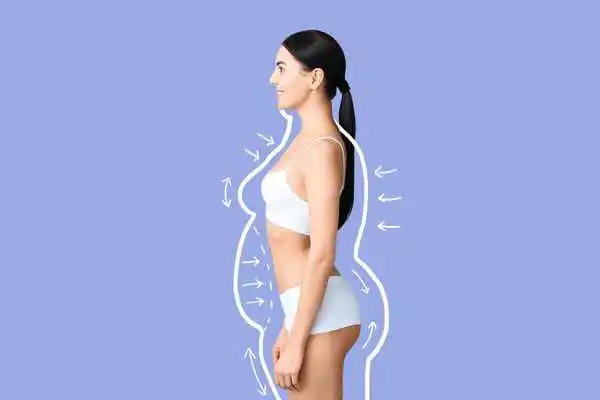 image of woman experiencing fat reduction treatment Beckton
