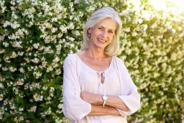 Older woman happy with urinary incontinence treatment Beckton