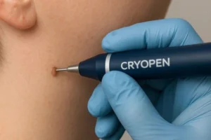 Person receiving skin tag removal Beckton