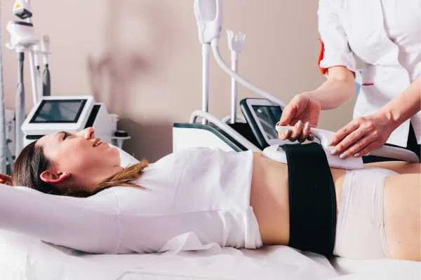 woman having body sculpting to help improve her body image and her mental health Beckton